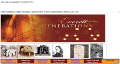Desktop Screenshot of everettgenerations.com
