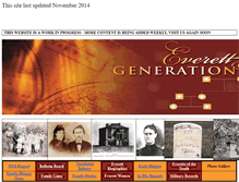 Tablet Screenshot of everettgenerations.com